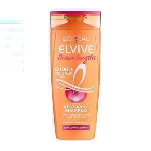 L'Oreal Elvive Dream Long Restoring Shampoo For Long Damaged Hair 400ml (France) •