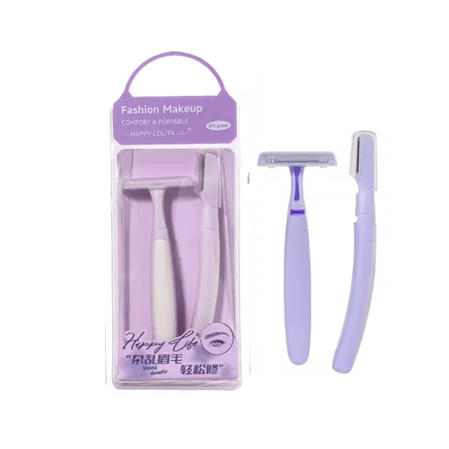 LMLTOP Women Harrow Knife And Razor Set 2pcs - Purple