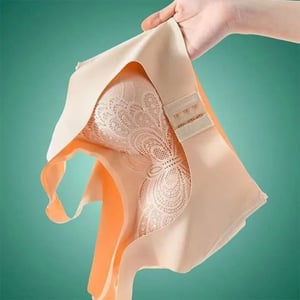 Soft Padded Butterfly Shape Bra For Women - M Beige