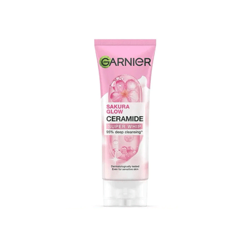Garnier Sakura Glow Ceramide Face Wash 100ml •