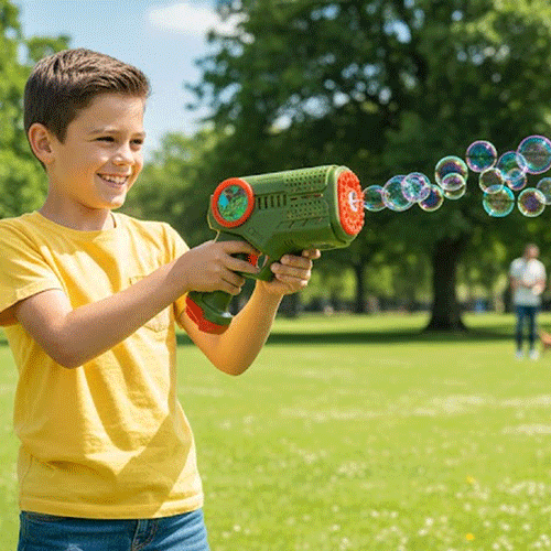 Smart Toys Bubble Gun 3+ Years - Olive