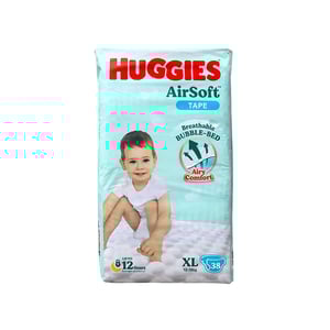 Huggies Air Soft Tape Size-XL ( 13-18kg) 38pcs•