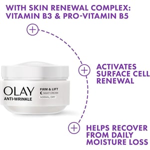 Olay Anti-Wrinkle Firm & Lift Night Cream for Normal Dry Skin 50ml