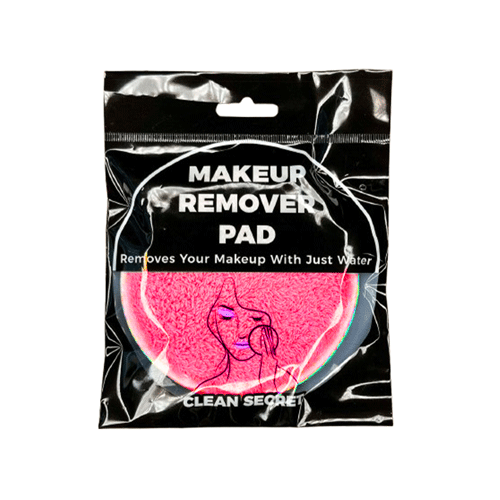 Clean Secret Makeup Remover Pad - Hot Pink