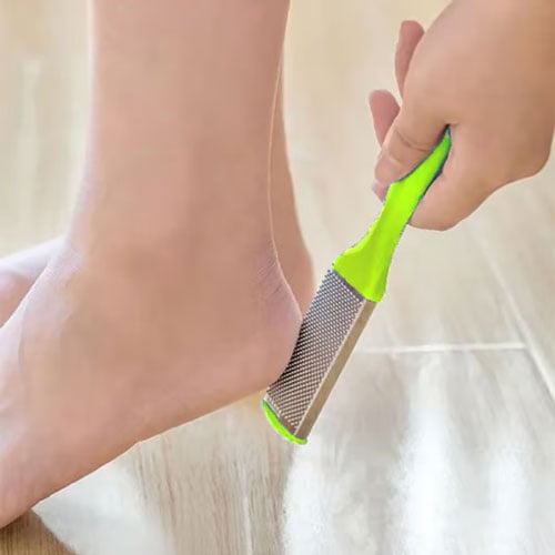 Stainless Steel Foot Scrubber - Bright Green