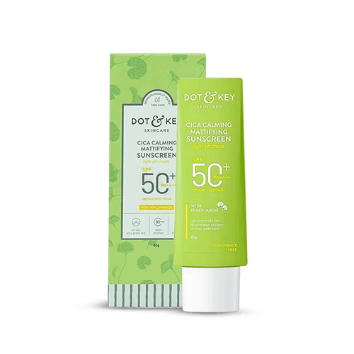 Dot & Key Cica Calming Mattifying With Niacinamide Light Gel Sunscreen 80g - SPF 50+ PA++++ •