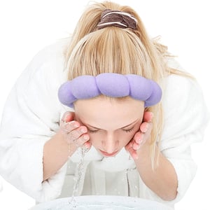 Sweet Beauty Spa Headband & Wristband Set - Purple