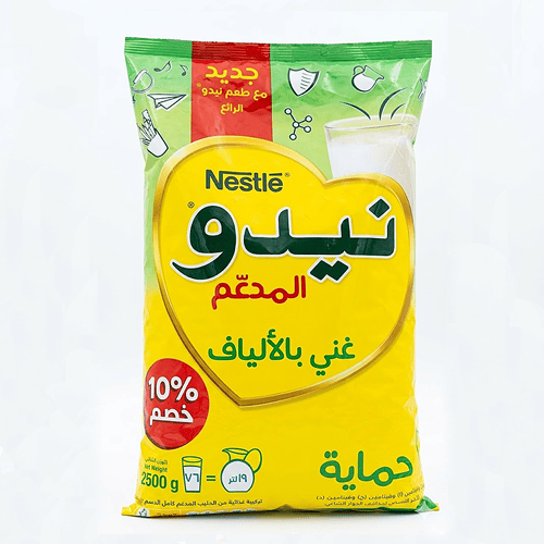 Nido Fortified Rich in Fiber Full Cream Milk Powder (Pack) 2500gm•