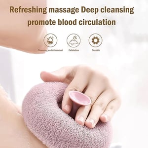 Exfoliating Sponge Shower Loofah - Light Pink