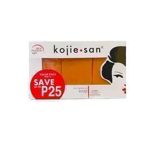 Kojie San Skin Lightening Kojic Acid Soap 65g -3pcs  •