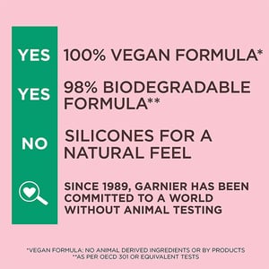 Garnier Ultimate Blends Plumping Hair Food Watermelon & Pomegranate 3-In-1 Hair Mask For Fine Hair 400ml •