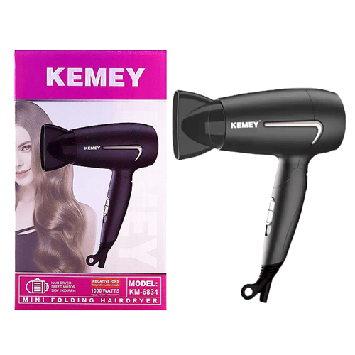 Kemey Mini Folding Hair Dryer - KM-6834