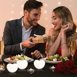 Mini LED Heart Lamp - White