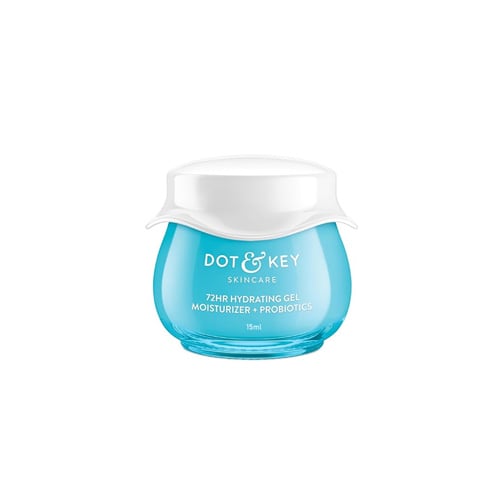 Dot & Key Skincare 72HR Hydrating Gel Moisturizer + Probiotics 15ml •