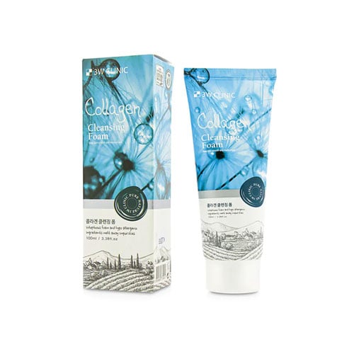 3W Clinic Collagen Cleansing Foam 100ml •