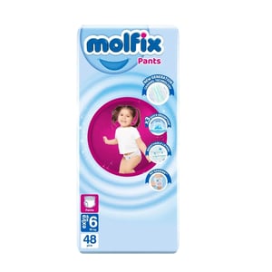 Molfix Size - 6 (Pants System) (15+kg) 48pcs•