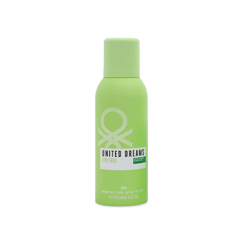 United Colors Of Benetton United Dreams Live Free 24h Deodorant Body Spray For Her 150ml  •