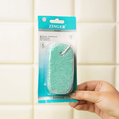 Zinger Pumice Stone Foot Scrub - Green