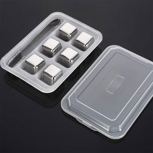 Reusable Metal Ice Cube With Clamp Set