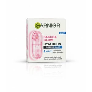 Garnier Sakura Glow Hyaluron Sleeping Mask Night Cream 50ml •