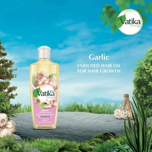 Dabur Vatika Naturals Garlic Enriched Hair Oil 300ml  •