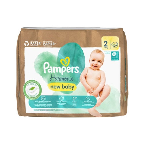 Pampers Harmonie New Baby Diaper Size 2 (4-8 kg) - 29pcs