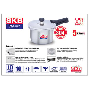 SKB Popular Pressure Cooker Whistle System 5L