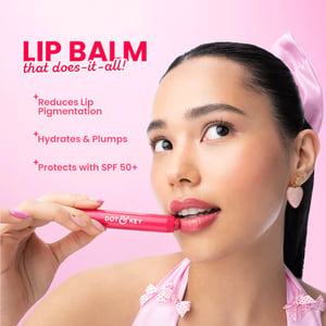 Dot & Key Meltie Lip Balm With 2% Kojic 4g SPF 50+ PA+++ Strawberry Glaze •