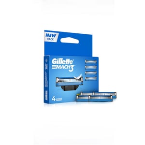 Gillette Mach3 Razor Blade Refills 4pcs  •