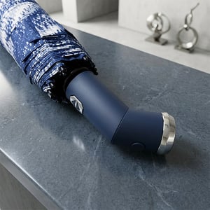 Souvenir Storm Blue Umbrella With Torch •