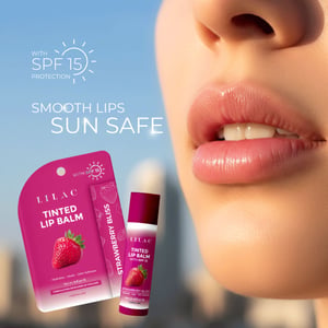 Lilac Tinted SPF 15 Lip Balm 4.5g - Strawberry Bliss