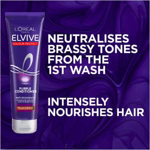 L'Oreal Paris Elvive Colour Protect Anti-Brassiness Purple Conditioner 150ml•