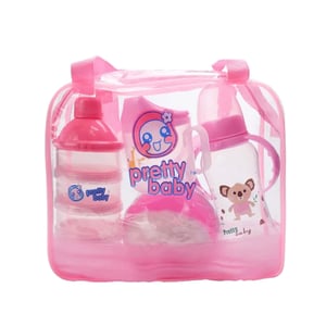 New Born Baby Feeding Set - Pink