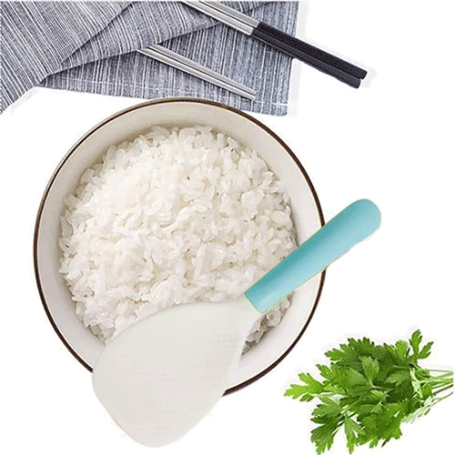 Plastic Rice Spoon - Sky Blue