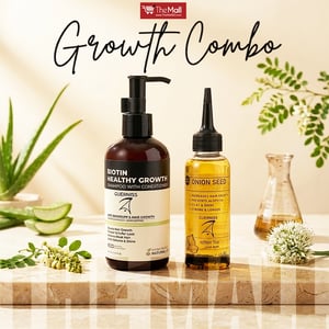 Guerniss Raw Biotin Healthy Growth Shampoo With Conditioner 250ml With Guerniss Raw Onion Seed Hair Oil 100ml Combo