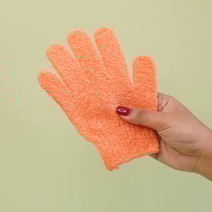 Body Scrubber Bath Gloves - Orange