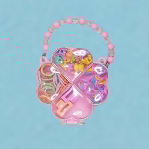 Kids Colorful Hair Accessories Box - Pink