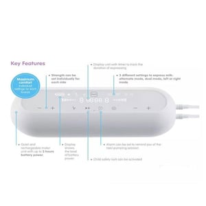 MAM 2 in 1 Double Electric & Manual Breast Pump (3903)
