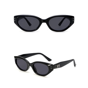 Narrow Frame Sunglasses For Women - Black (240035)