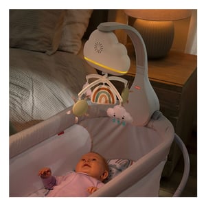 Fisher-Price Rainbow Showers Bassinet to Bedside Mobile (0241)