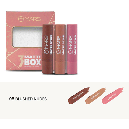 Mars 3 Matte Box - 05 Blushed Nudes •