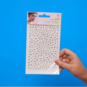 Diamond Shape Face Gems Sticker