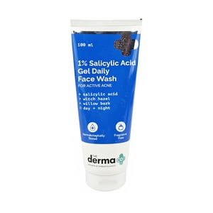 The Derma Co 1% Salicylic Acid Gel Daily Face Wash 100ml •