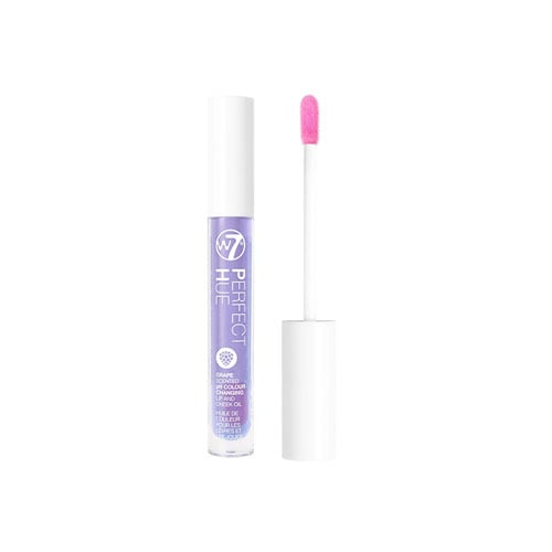 W7 Perfect Hue Colour Changing Lip And Cheek Oil 4ml - Grape