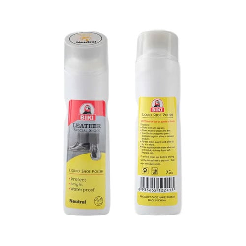 Biki Liquid Shoe Polish 75ml - Neutral