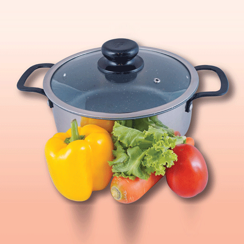 Non Stick Casserole With Glass Lid - 26cm •