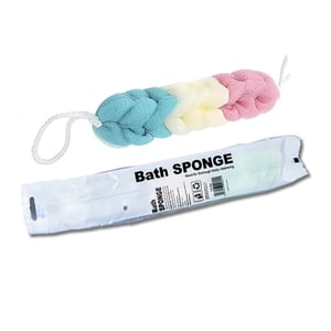 JunMei Spa Long Bath Sponge - Pink Cream Deep Teal Blue