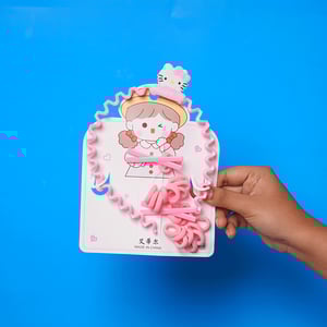 Baby Hair Accessories Set For Girl - Baby Pink