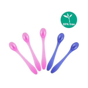 Griptight 5 Weaning Spoons - Pink 4m+