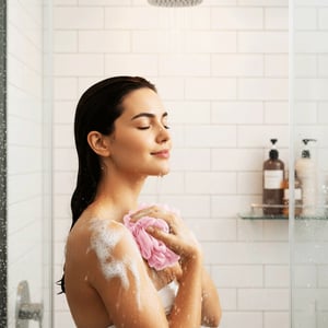 Bath Ball Shower Loofah - Pink